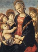 Madonna and Child,with the Young St.John and Two Angels Botticelli